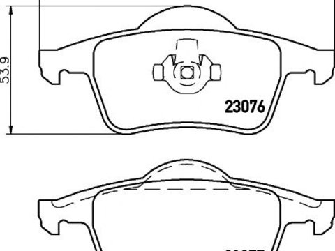 Set placute frana punte spate VOLVO S60/S80/V70 00-/XC70 - Cod intern: W20157283 - LIVRARE DIN STOC in 24 ore!!!