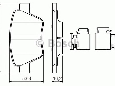 Set placute frana punte spate VW AUDI A3/GOLF VI/OCTAVIA/SUPERB/YETI 03- - Cod intern: W20277144 - LIVRARE DIN STOC in 24 ore!!!