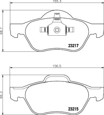 Set placute frana RENAULT LAGUNA cupe (DT0/1) - Cod intern: W20058991 - LIVRARE DIN STOC in 24 ore!!!