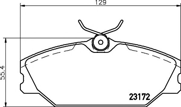 Set placute frana RENAULT MEGANE Scenic (JA0/1_) - Cod intern: W20058337 - LIVRARE DIN STOC in 24 ore!!!