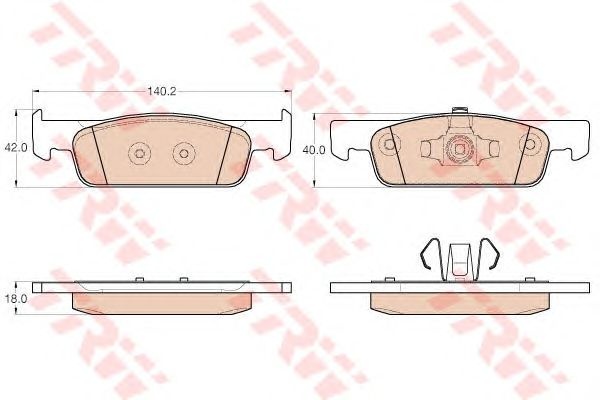 Set placute frana RENAULT SYMBOL III - Cod intern: W20013203 - LIVRARE DIN STOC in 24 ore!!!