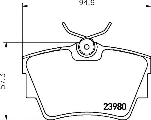 Set placute frana RENAULT SYMBOL III - Cod intern: W20058886 - LIVRARE DIN STOC in 24 ore!!!