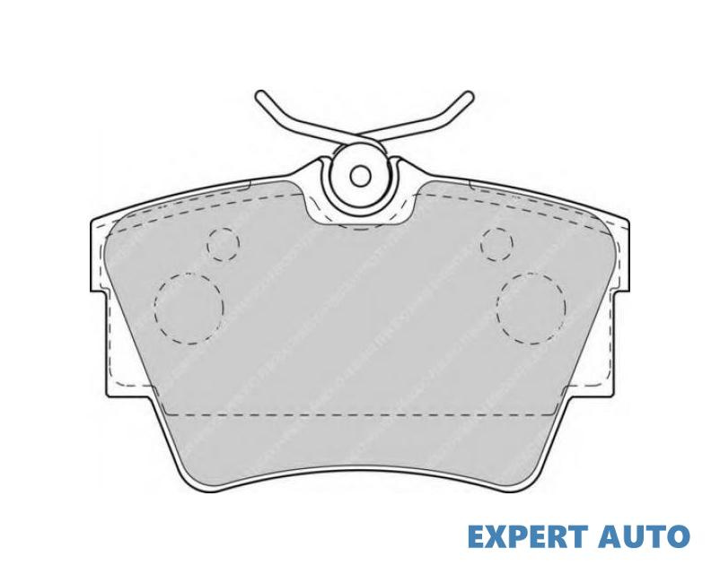 Set placute frana Renault TRAFIC II plat