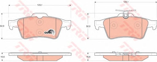 Set placute frana SAAB 9-3 (YS3F) - Cod intern: M20353097 - LIVRARE DIN STOC in 24 ore!!!