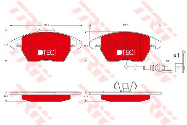 Set placute frana SEAT IBIZA V ST (6J8, 6P8) - Cod intern: W20012779 - LIVRARE DIN STOC in 24 ore!!!