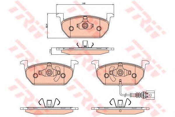 Set placute frana SEAT LEON SC (5F5) - Cod intern: W20013249 - LIVRARE DIN STOC in 24 ore!!!