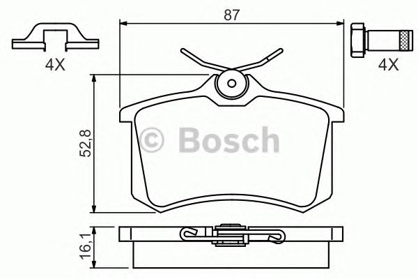 Set placute frana SEAT LEON ST (5F8) - Cod intern: W20277123 - LIVRARE DIN STOC in 24 ore!!!