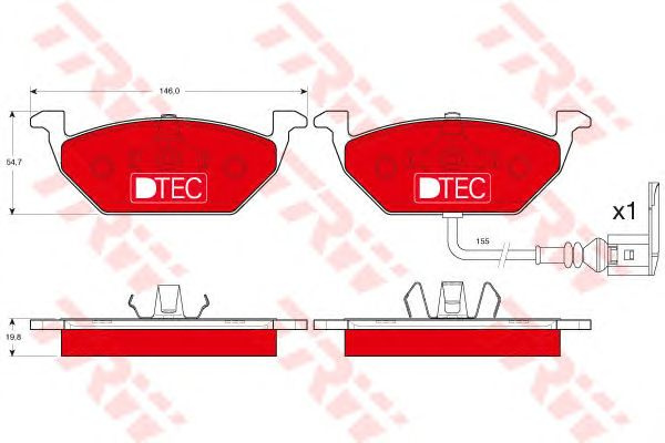 Set placute frana SEAT TOLEDO IV (KG3) - Cod intern: W20012622 - LIVRARE DIN STOC in 24 ore!!!