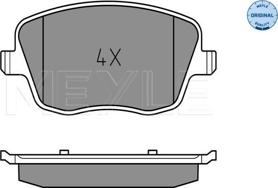 Set placute frana SKODA FABIA II (542), Hatchback, 12.2006 - 12.2014 Meyle 025 235 8118