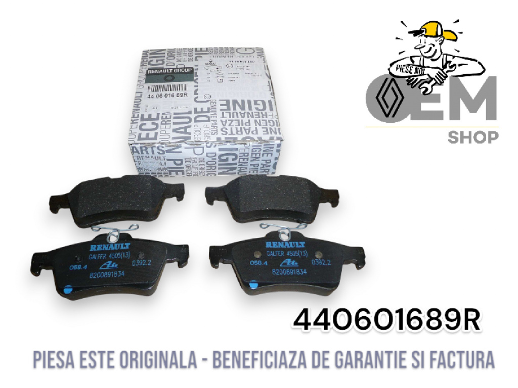 Set placute frana spate laguna iii Renault produs 