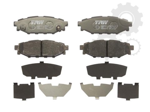 Set placute frana spate trw pt brz, forester, impreza, legacy, outback