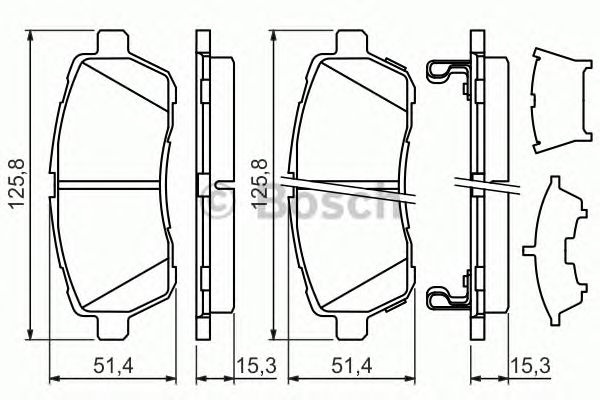 Set placute frana SUBARU JUSTY IV - Cod intern: W20276969 - LIVRARE DIN STOC in 24 ore!!!