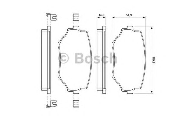 Set placute frana SUZUKI VITARA (ET, TA) - Cod int