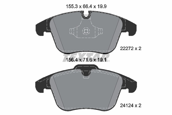 Set placute frana Textar JAGUAR XE (X760) 2015-2022 - 2227201
