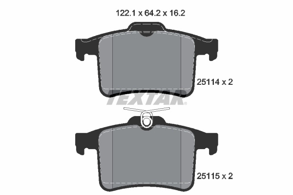 Set placute frana Textar JAGUAR XJ (X351) 2009-2019 - 2511401
