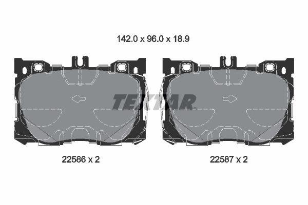 Set placute frana Textar MERCEDES-BENZ CLS (C257) 2017-2025 - 2258601