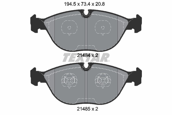 Set placute frana Textar MERCEDES-BENZ E-CLASS T-Model (S211) 2003-2009 - 2148401