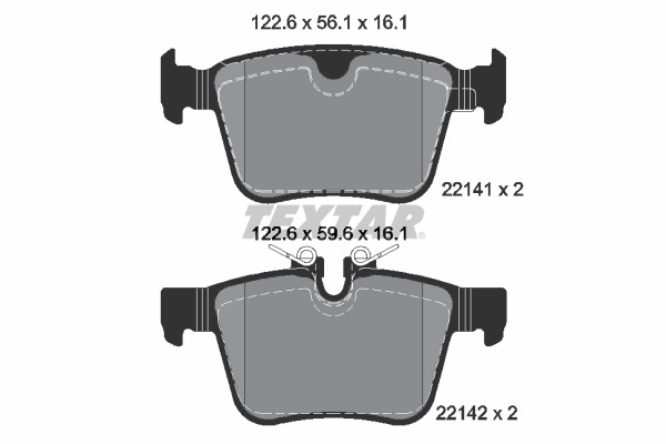 Set placute frana Textar VOLVO S90 II (234) 2016-2025 - 2214101