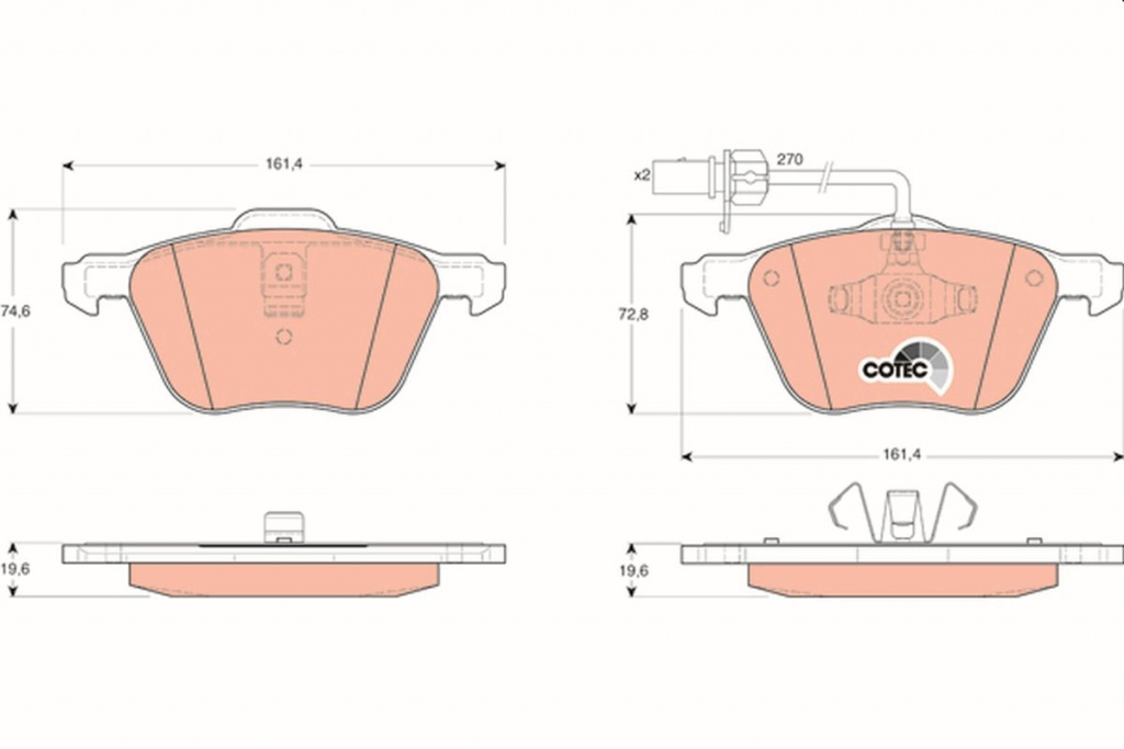 Set placute frana, TRW GDB1460 pentru FORD GALAXY I (WGR), CALIFORNIA T4 Camper (7DJ, 7DK, 70J) 19902004