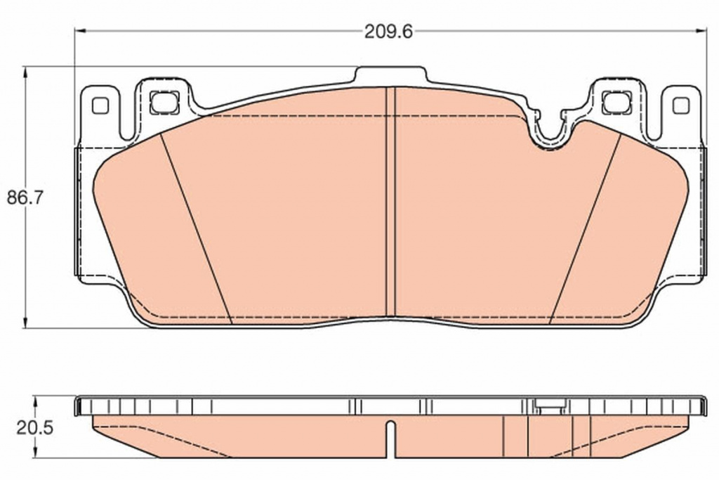 Set placute frana, TRW GDB2020 pentru BMW 2 cupe (