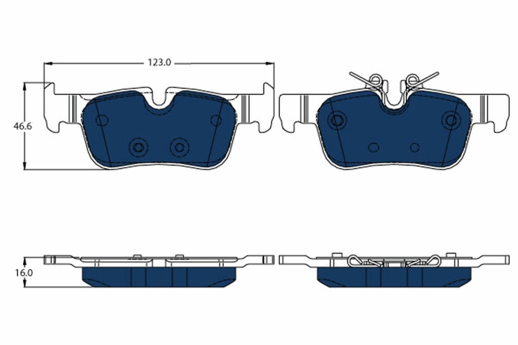 Set placute frana, TRW GDB2063BTE pentru BMW i3 (I01), MINI (F56) de la 2013