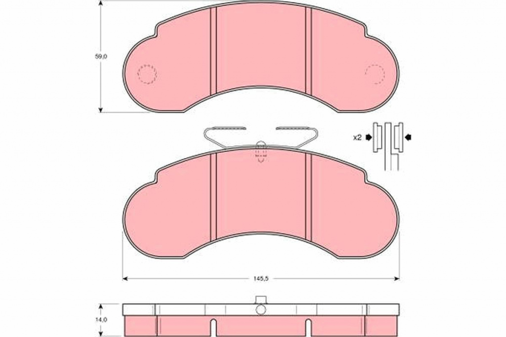 Set placute frana, TRW GDB950 pentru MERCEDES-BENZ G-CLASS (W460), G-CLASS (W463) 1989-2018