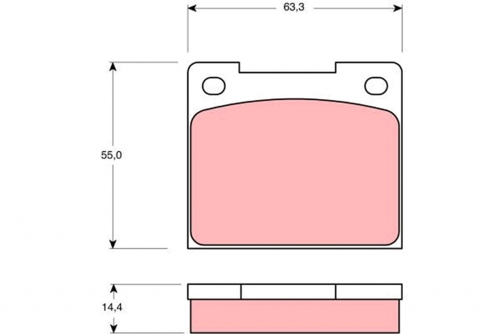 Set placute frana TRW MERCEDES-BENZ VITO bus (W639) 2010-2014 - GDB533