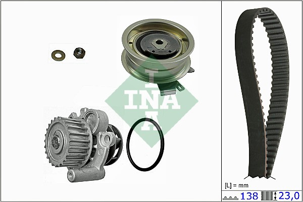Set pompa apa + curea dintata (530017130 INA) BESTURN (FAW),SEAT,SKODA,SKODA (SVW),VW,VW (FAW),VW (SVW)