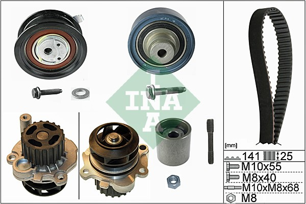 Set pompa apa + curea dintata (530036131 INA) AUDI,SEAT,SKODA,VW