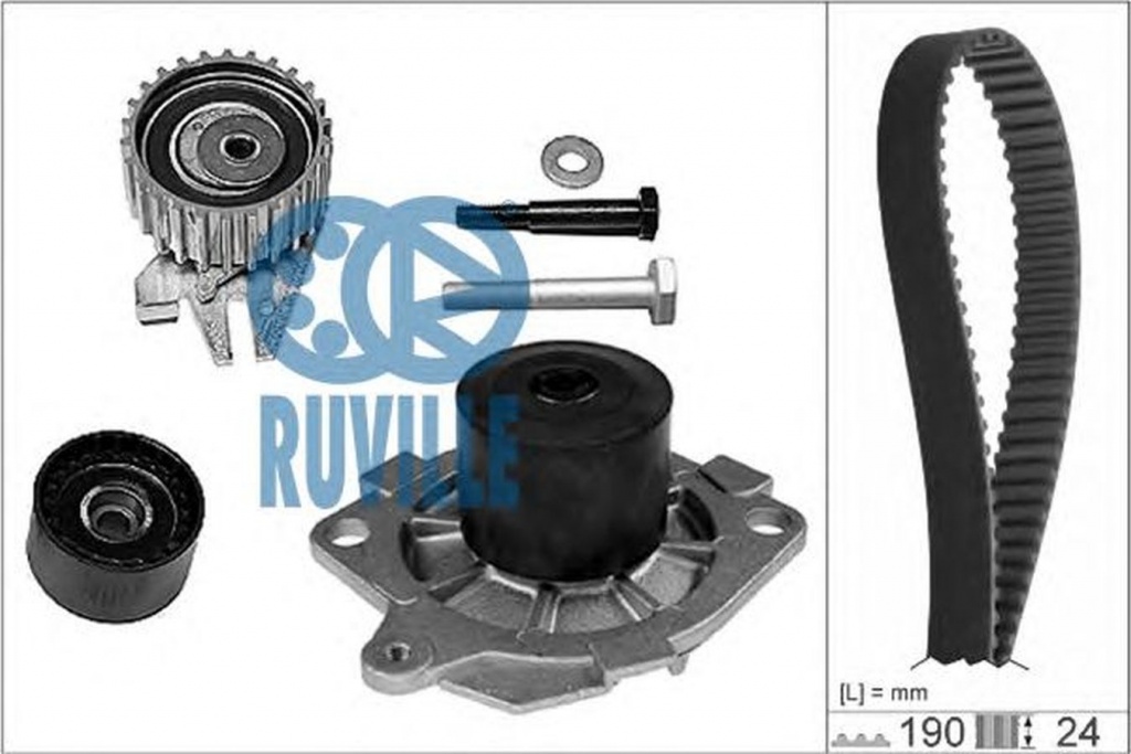 Set pompa apa + curea dintata ALFA ROMEO 147 937 RUVILLE 56036751