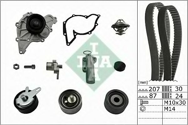 Set pompa apa + curea dintata AUDI A6 Avant (4B5, 