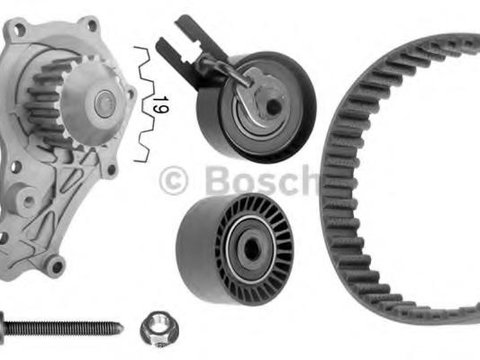 Set pompa apa + curea dintata Citroen BERLINGO I caroserie (M_), Citroen BERLINGO (MF), PEUGEOT RANCH caroserie (5) - BOSCH 1 987 948 721