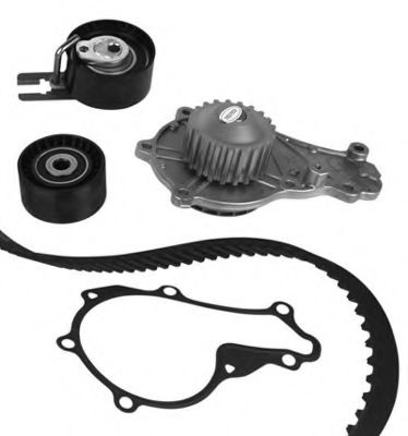 Set pompa apa + curea dintata FORD FIESTA V (JH, JD) (2001 - 2010) GRAF KP859-1 piesa NOUA