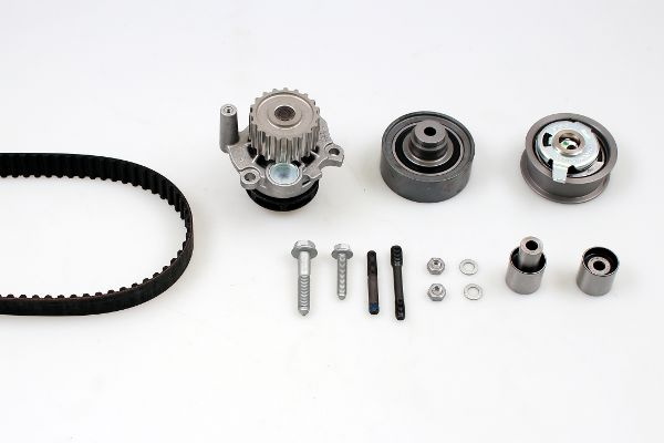 Set pompa apa + curea dintata HEPU PK05491 la masina VW GOLF IV (1J1) AGP; AQM 1896cc 68cp 50kW 1997 1998 1999 2000 2001 2002 2003 2004 2005