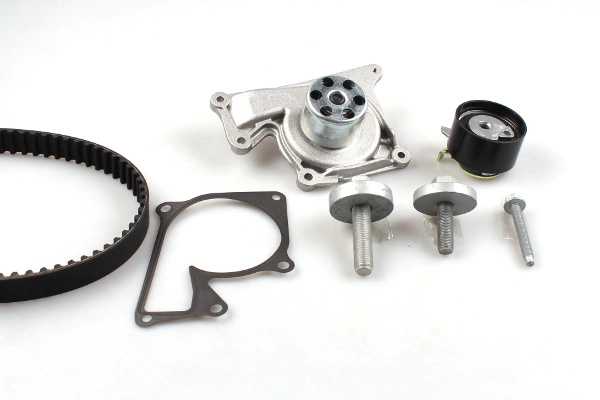 Set pompa apa + curea dintata HEPU PK09650 la masina DACIA SANDERO II K9K 612; K9K 626; K9K 838; K9K 872 1461cc 75cp 55kW 2012 2013 2014 2015 2016 2017
