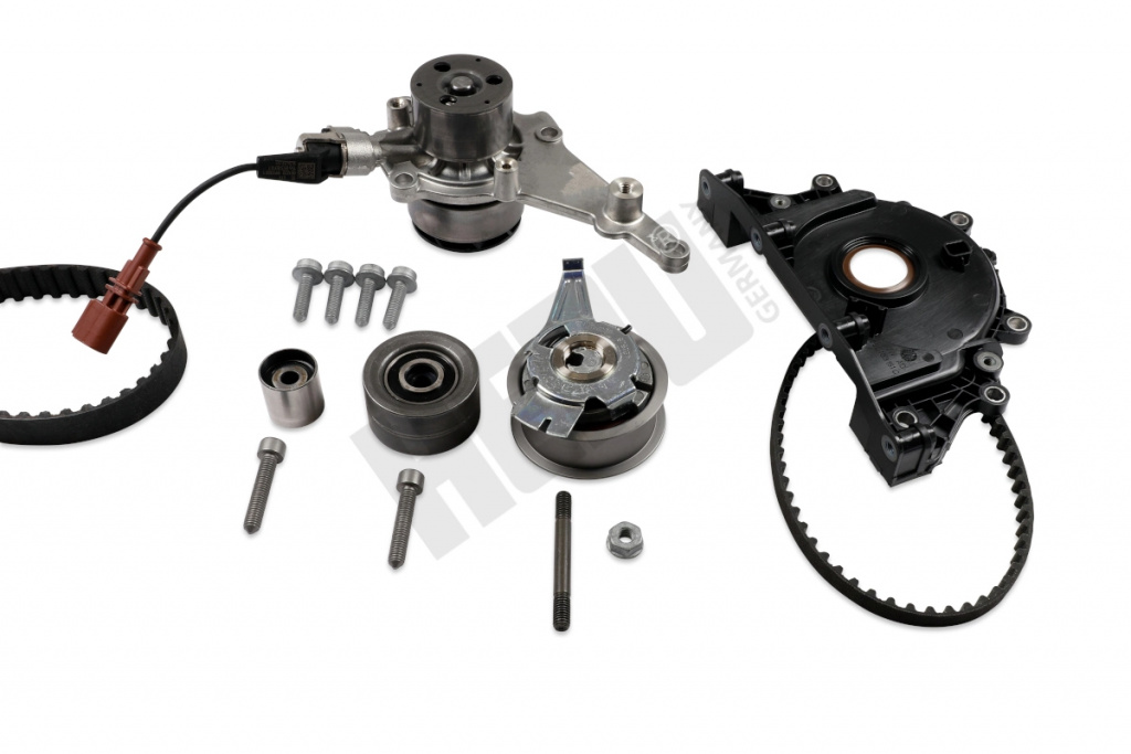 Set pompa apa + curea dintata HEPU PK55021 la VW CADDY V Autoutilitara/limuzina spatioasa (SBA, SBH) DTRC 1968cc 122cp 90kW 2020 2021 2022 2023 2024 2025