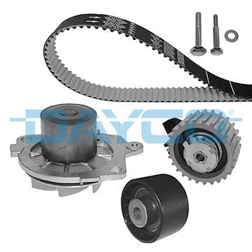 Set pompa apa curea dintata KTBWP4580 DAYCO pentru Fiat Punto Opel Signum Opel Vectra Opel Zafira Fiat Croma Alfa romeo 159 Fiat Sedici