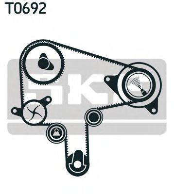 Set pompa apa + curea dintata MAZDA MPV Mk II (LW) (1999 - 2006) SKF VKMC 94919-1