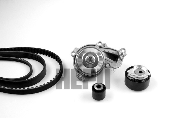 Set pompa apa curea dintata # Peugeot 208 2012 201