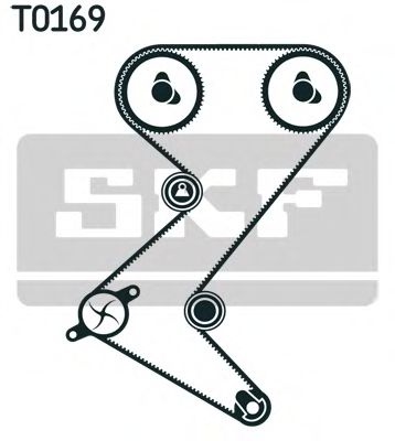 Set pompa apa + curea dintata PEUGEOT 307 CC (3B) (2003 - 2016) SKF VKMC 03235 piesa NOUA