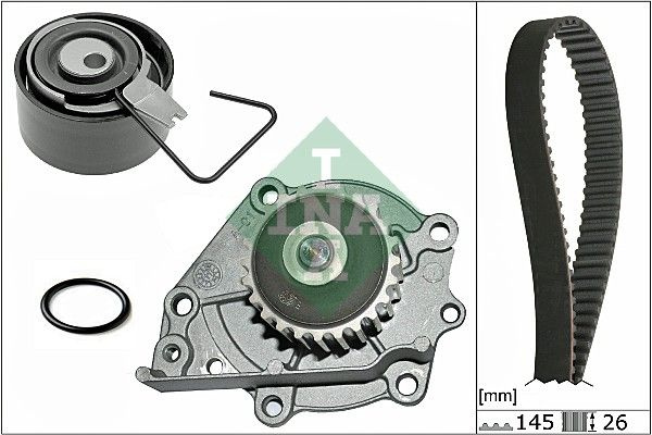 Set pompa apa curea dintata # Rover 200 1995 1996 1997 1998 1999 2000 # 530 0376 30 # INA