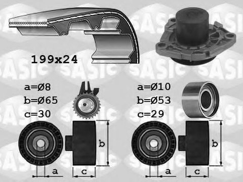 Set pompa apa + curea dintata SAAB 9-5 limuzina (YS3E), SAAB 9-5 combi (YS3E), ALFA ROMEO 156 Sportwagon (932) - SASIC 3906035