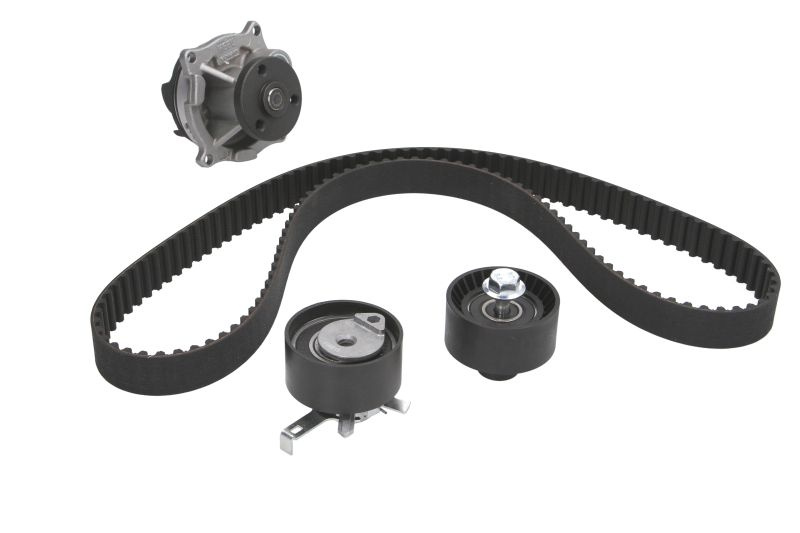 Set pompa apa + curea dintata Set de distributie curea + intinzator + pompa de apa FORD COUGAR FOCUS I MONDEO II TOURNEO CONNECT TRANSIT CONNECT 1.6/1.8/2.0 08.96-12.13 HEPU PK02361