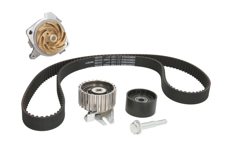 Set pompa apa + curea dintata Set de distributie curea + intinzator + pompa de apa ALFA ROMEO 159 4C 4C SPIDER BRERA GIULIETTA SPIDER LANCIA DELTA III 1.8 01.09-12.20 HEPU PK10126