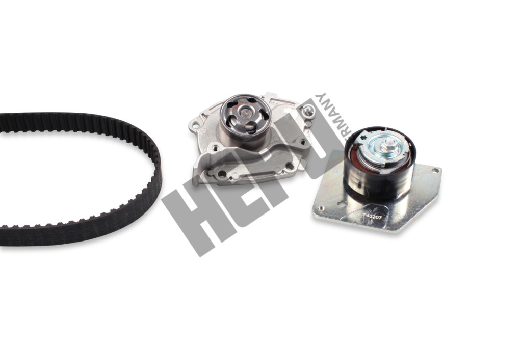 Set pompa apa + curea dintata Set de distributie curea + intinzator + pompa de apa RENAULT GRAND SCENIC III MEGANE MEGANE III SCENIC III SUZUKI GRAND VITARA II 1.9 03.06- HEPU PK09660