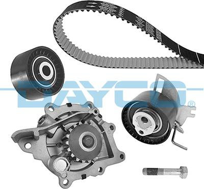 Set pompa apa curea dintata Set de sincronizare curea scripete pompa de apa DS DS 4 DS 5 DS 7 CITROEN C4 GRAND PEUGEOT 508 II (FB_, FH_, F3_), Sedan, 09.2018 - Dayco KTBWP9950