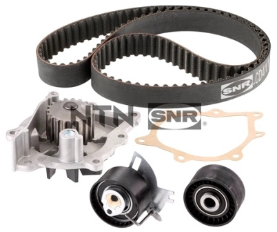 Set pompa apa + curea dintata SNR KDP459.680 se potriveste la PEUGEOT EXPERT caroserie (V_) EHT (DW10FDDU340); EHS (DW10FDDU370) 1997cc 144cp 106kW 2016 2017 2018 2019 2020 2021 2022 2023 2024 2025