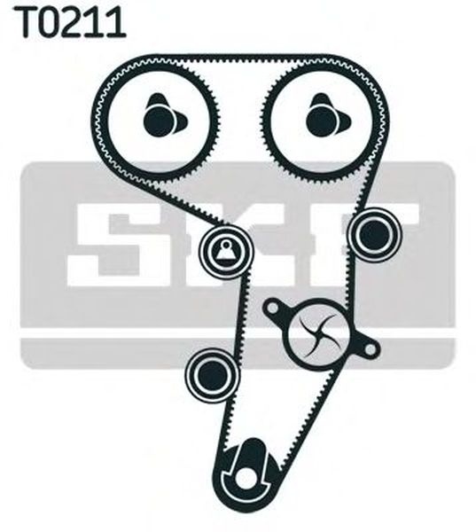 Set pompa apa + curea dintata VW GOLF PLUS 5M1 521 SKF VKMC012591