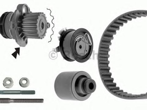 Set pompa apa + curea dintata VW SHARAN (7M8, 7M9, 7M6), FORD GALAXY (WGR), AUDI A3 (8L1) - BOSCH 1 987 948 869