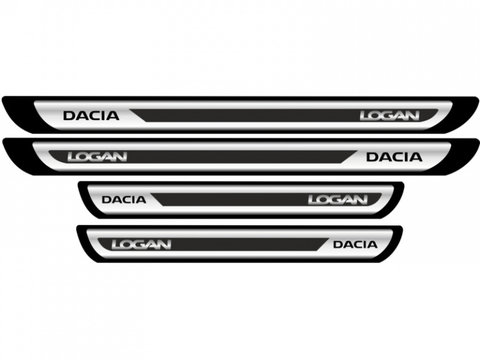 Set Protectie Praguri Sticker Crom Dacia Logan